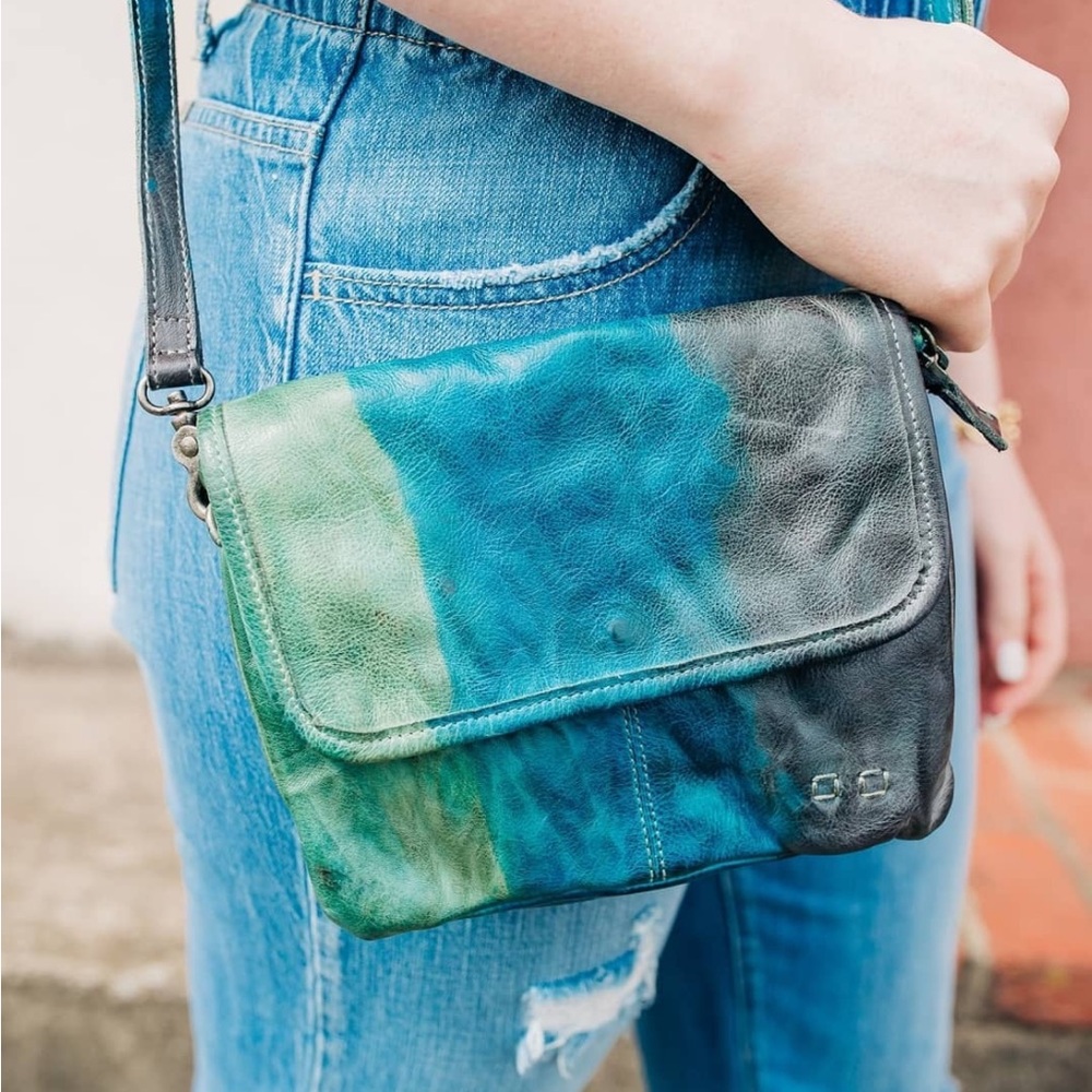 BED STU Ziggy Leather Crossbody in Angry Ocean